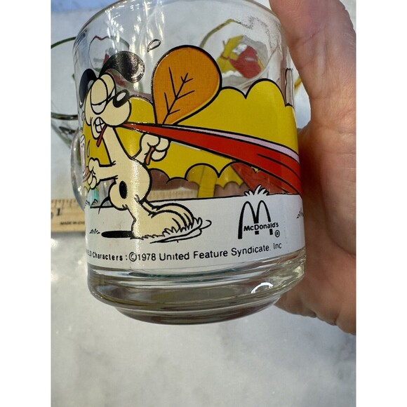 1978 McDonald's Glass Garfield Coffee Mugs (Lot of 3) - Picture 16 of 16